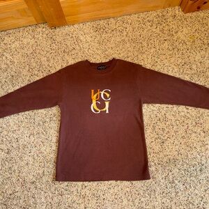 Gucci Rose-Brown Crewneck Sweatshirt with Subtle Logo Tag